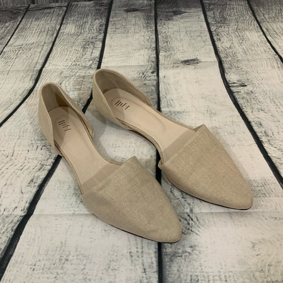 J. Jill Shoes - J. Jill D’orsay Pointy Toe Flats Oatmeal color